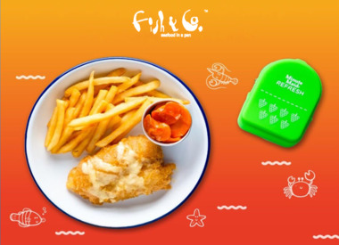 Get a Free Pouch with Purchase of a Kid's Meal at Fish & Co.